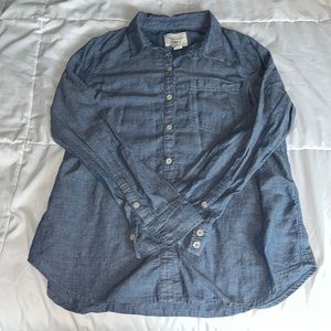 Womens Button Down Long Sleeve Shirt